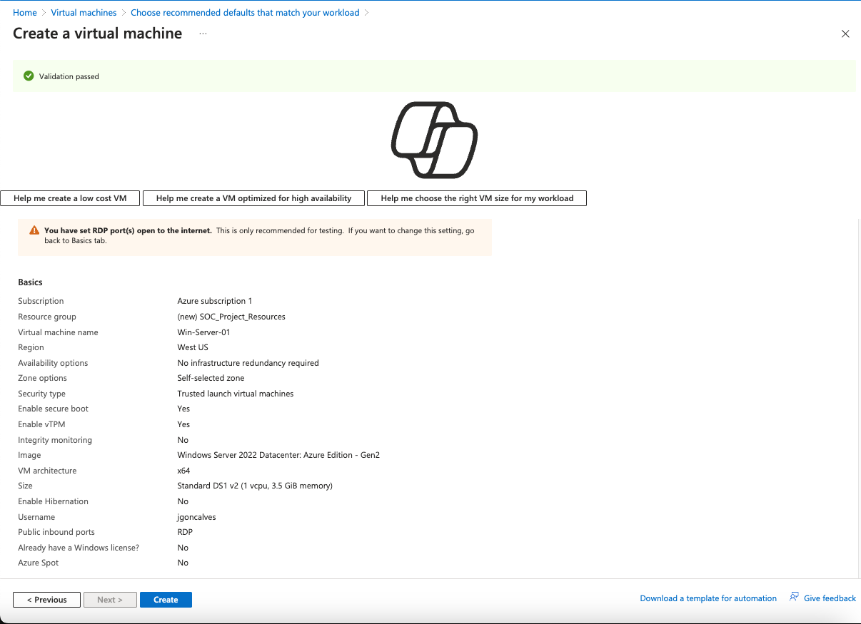 Windows Server 1 Configuration